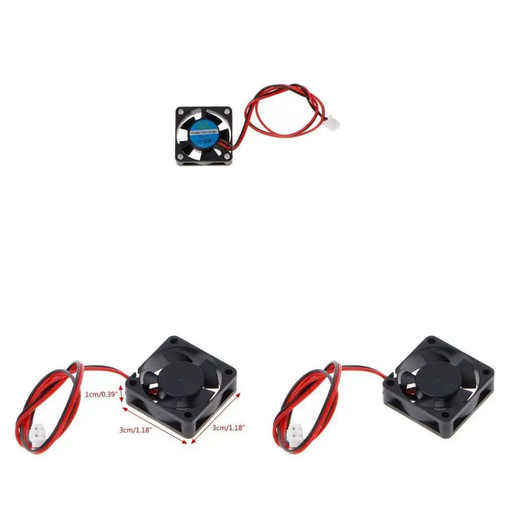 

30mm Cooling Fan 24V 30x30x10mm XH2.54 2Pin Sleeve Bearing 7000R Cooler Radiator