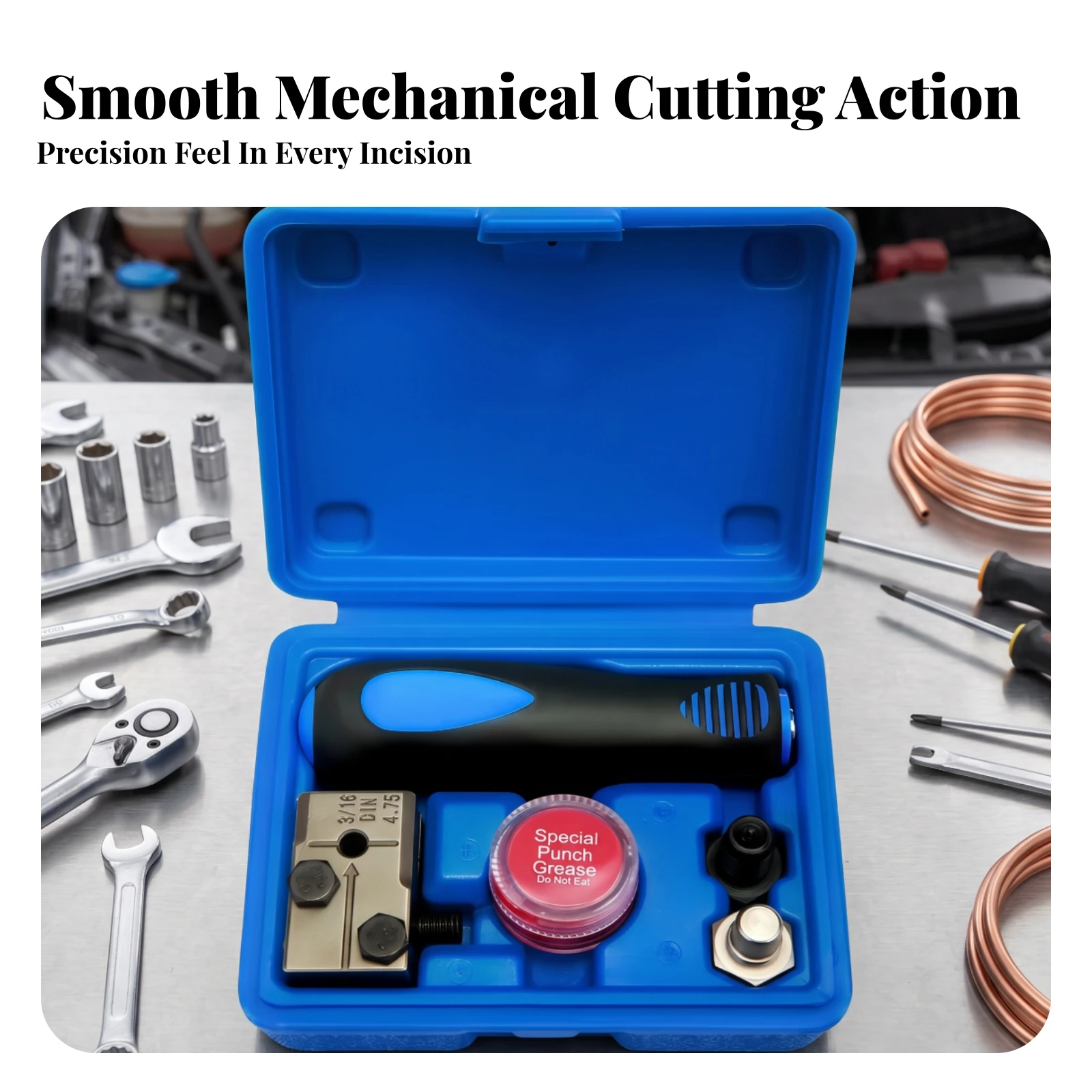 5 Pieces Brake Pipe Flaring Tool Kit Precision Brake Line Flaring Tool Kit High-Strength Wear-Resistant for Mechanics