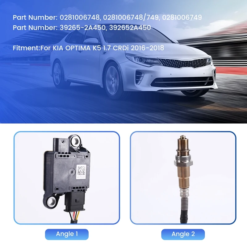 Car Particulate Sensor 39265-2A450 0281006748 0281006749 For KIA OPTIMA K5 1.7 Crdi 2016-2018