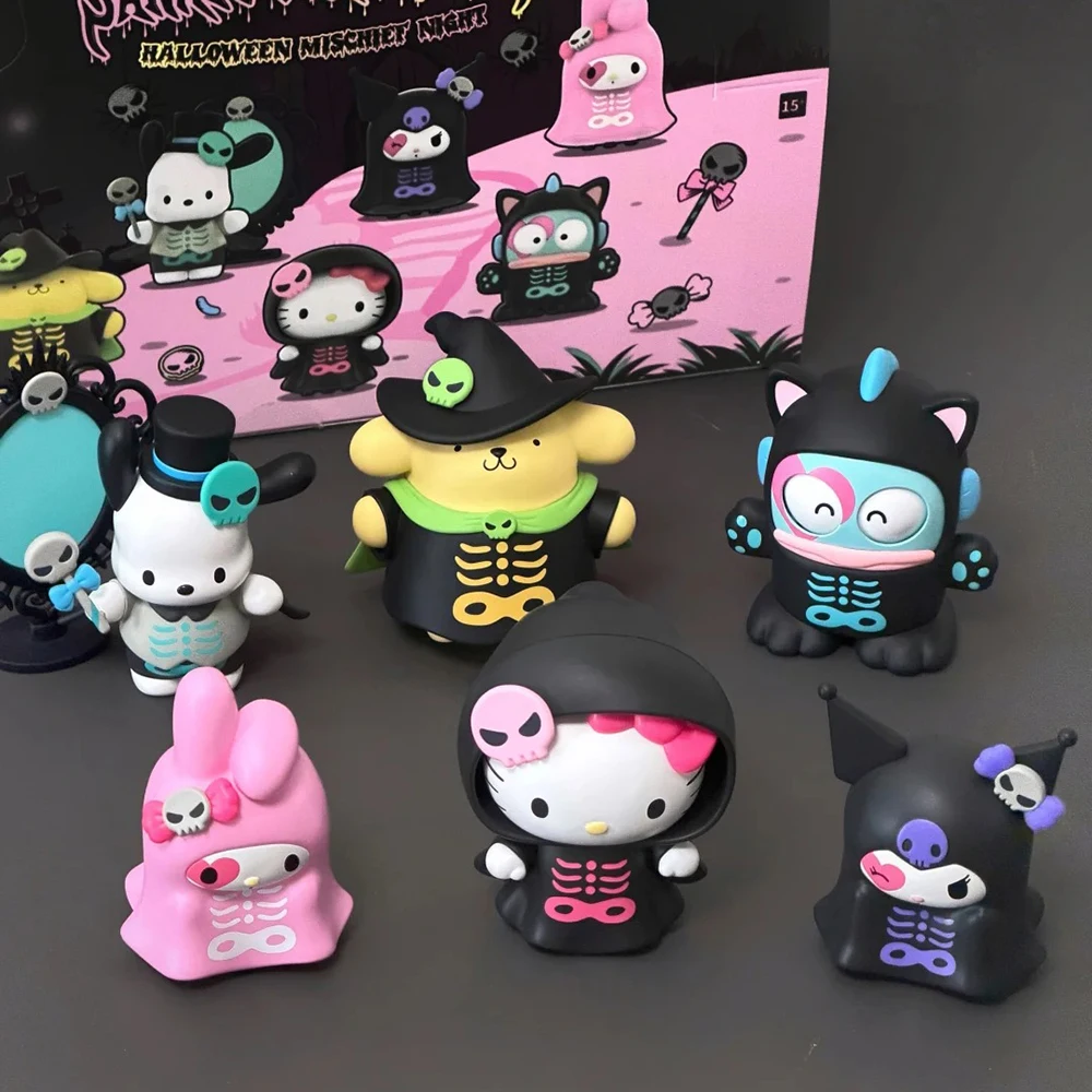 

Toptoy Sanrio Mischief Night Halloween Series Cute Cartoon Figure Blind Box Collectible Trendy Cosplay Ornaments Mystery Gift