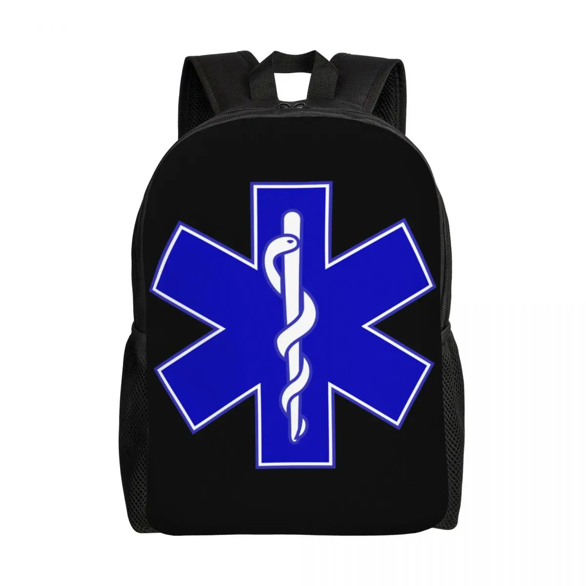 Emt Star Of Life zaino per uomo donna School College studenti Bookbag adatto a borse paramediche per Laptop da 15 pollici