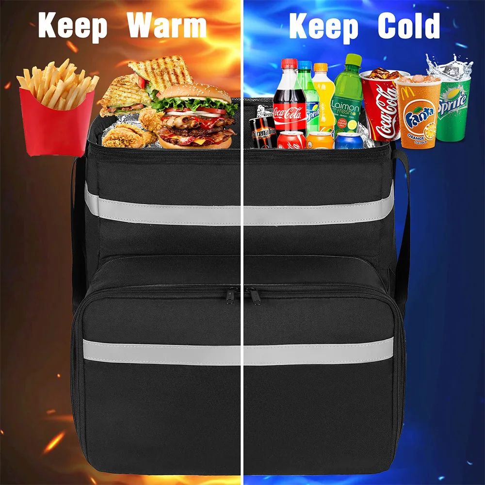 56L Thermal Backpack Waterproof Thickened Cooler Bag Thermal Food Bag Refrigerator Box Fresh Keeping Food Delivery Backpack