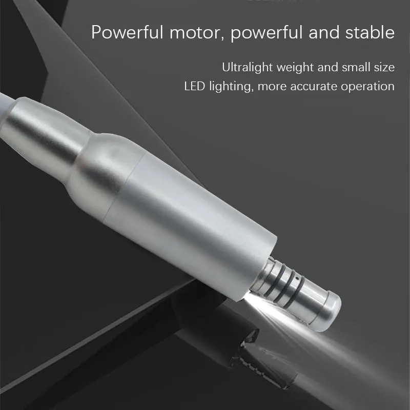 Electric Microcotor Dental Grinding Machine with LED E Type Handle Work With 1:1/1:5/4:1/1:4.2 Contra Angle Handpiece