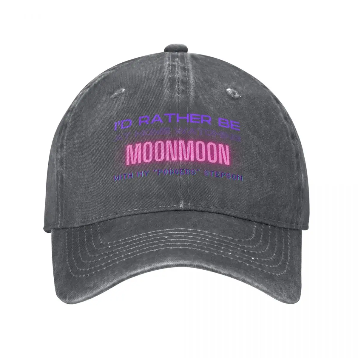 Moonmoon poggers stepson twitch youtube content creator Baseball Cap Anime Hat Golf tea Hat Women Caps Men's