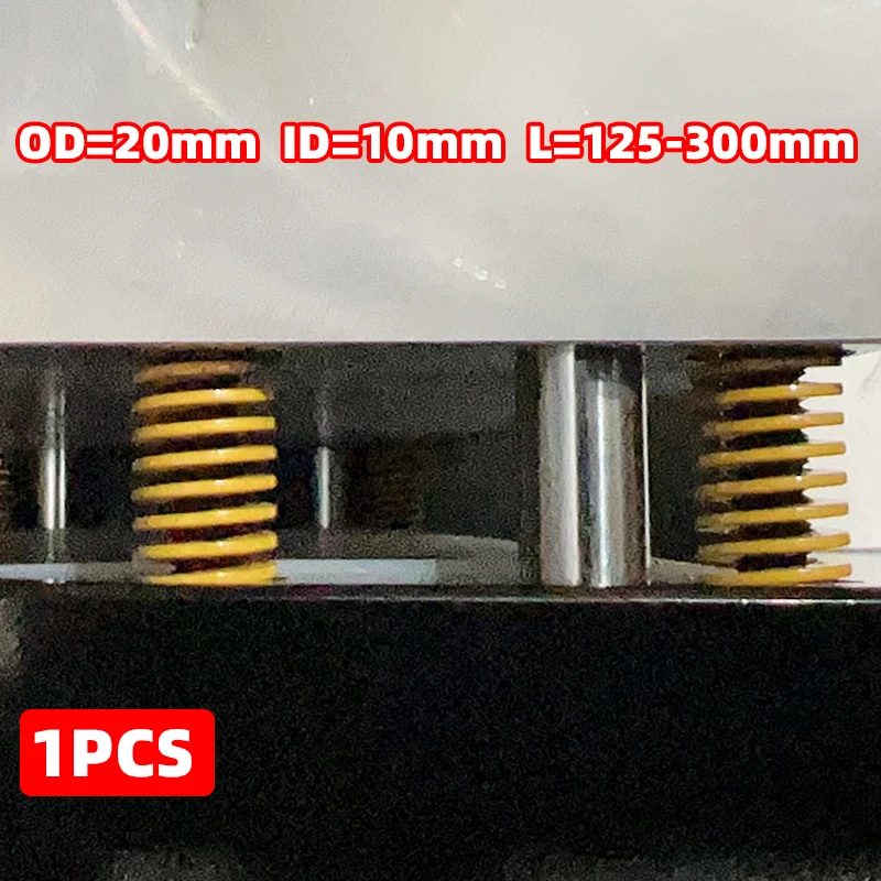 Creamily Spiral Compression Load Mold Springs 1PCS Outer Diameter =20mm Inner Diameter=10mm Length=125-300mm For Stamping