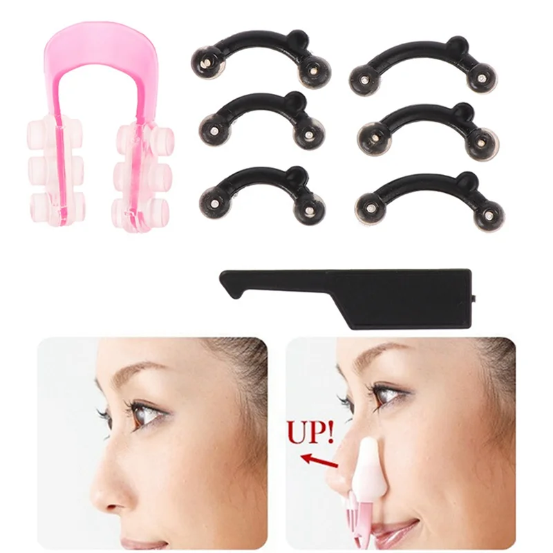 3 ขนาด 3D ความงามที่มองไม่เห็นคลิปจมูก Corrector นวด Nose UP Lifting Shaping CLIP Clipper Shaper สะพานยืด