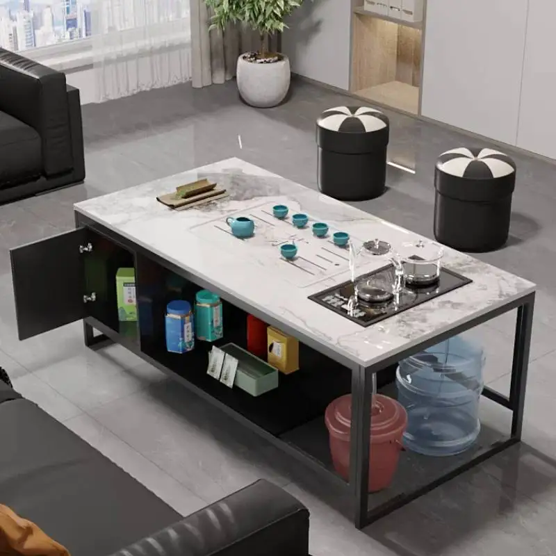 Luxury Coffee Tables Living Room Modern Storage Apartments Lateral Coffee Tables Center Adjustable Stoliki Kawowe Furniture Home