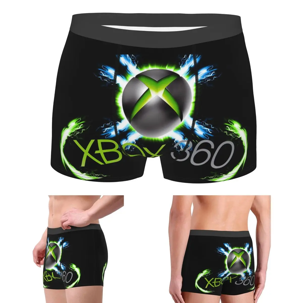 

Boxer Underpants Shorts Green Xbox Logo Panties Men Soft Underwear for Homme Man Boyfriend Gift