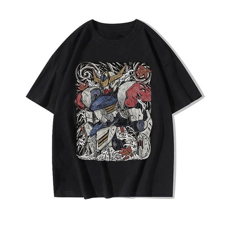

Marvel Genuine Authorized GUNDAM Mobile Suit Gundam T-Shirt Men's Mecha Style Printed Short Sleeve Men's and Women's T-Shirts