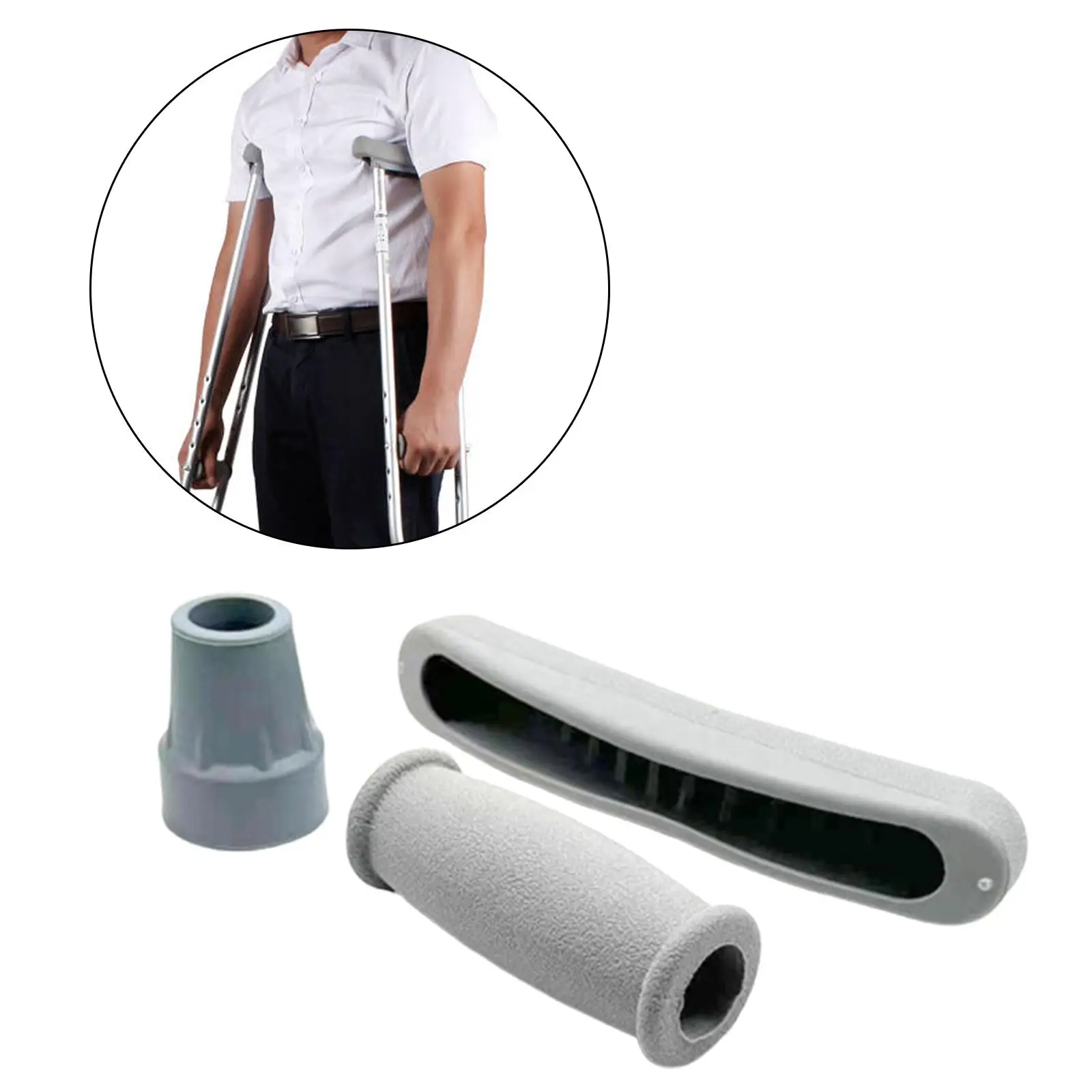 Replacement Crutch Pad Replacement Accessories for Seniors Patients Athletes