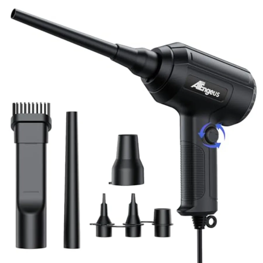 

Air Duster Stepless Speed Electric Air Duster Multi-Use Compressed Air Duster Keyboard Cleaner Replace Canned Air Air