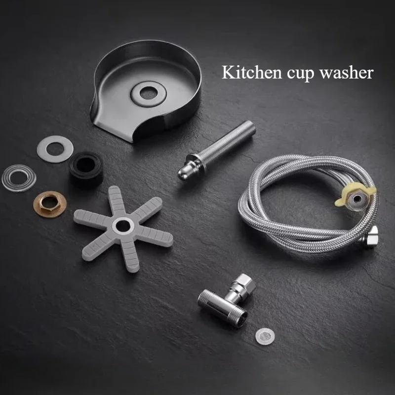 Kitchen automatic rotary cup washer 304 stainless steel vegetable basin cup washer