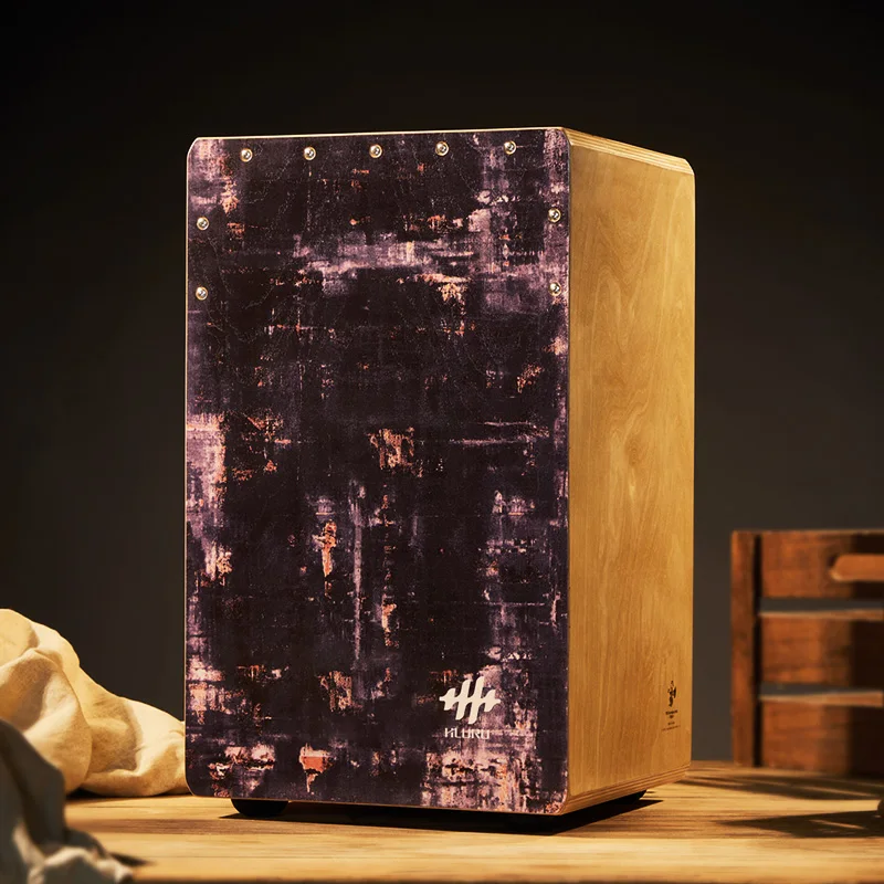 Cajon Drums  Box with Snare Wires Zebra Wood Hand Drum Percussion Instrument for Adult/Teenager