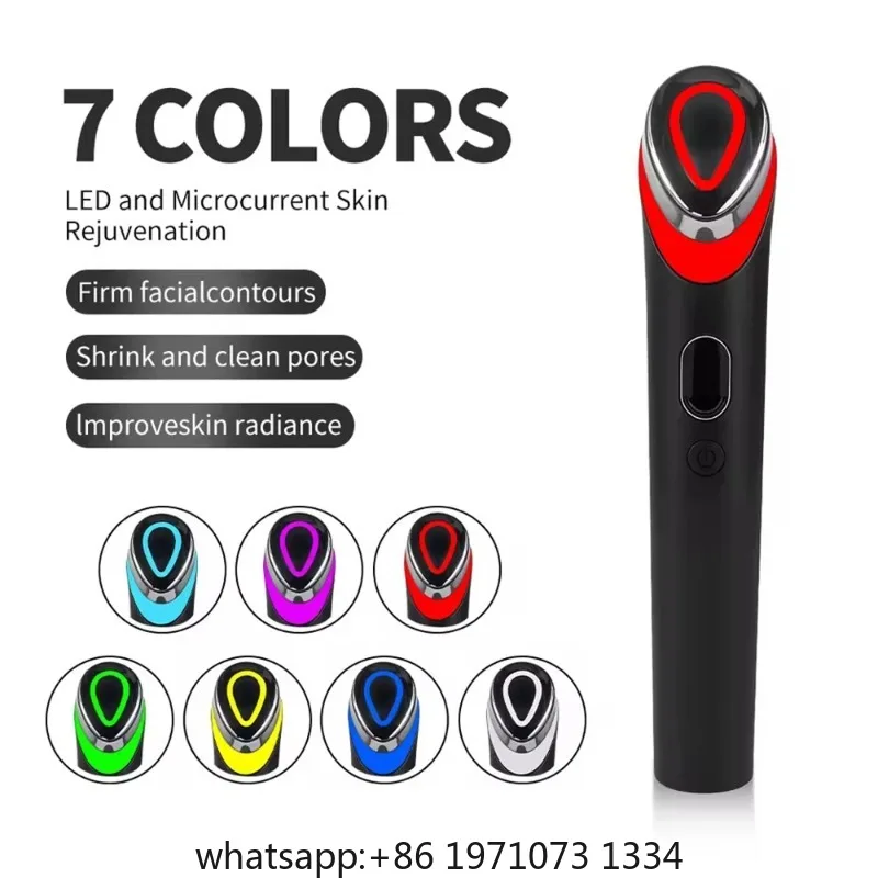 7 Colors Pro Facial Skin Care Anti Wrinkle Beauty Device  Microcurrent Lift Massager Home Use Beauty Skin Care