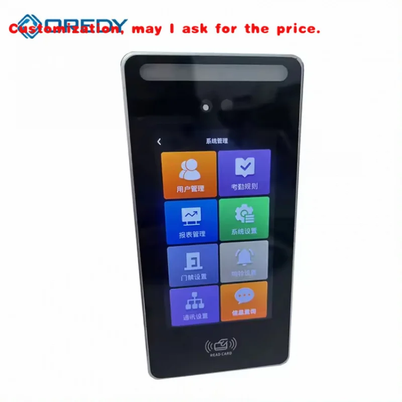 custom.OREDY Automatic Sliding Door Biometric Face Recognition Access Control System Can Card