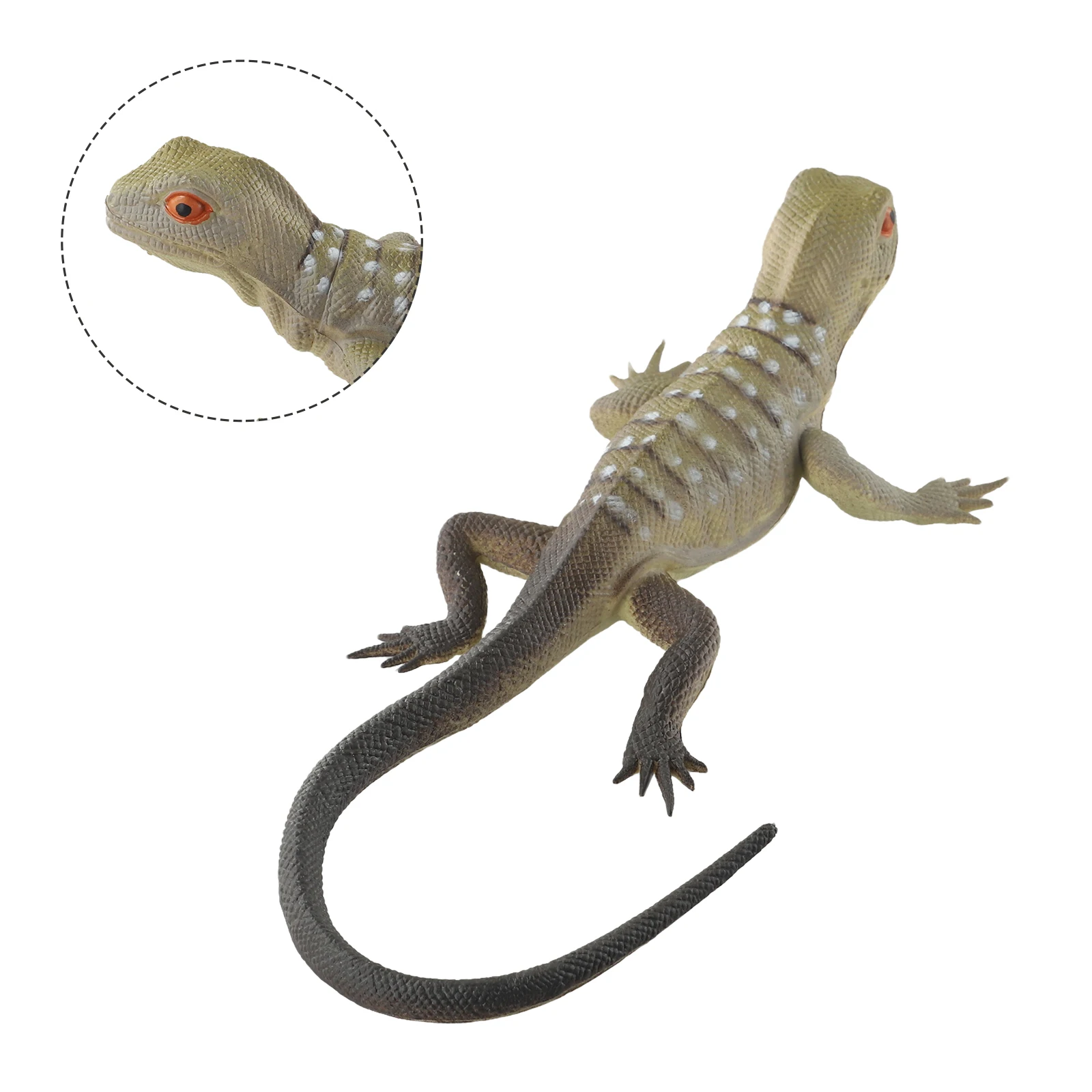 Rubber Rubber Lizards Color Random Lifelike Shape Lizard Figure Toy Collection Vivid Soft Rubber Lifelike Shape