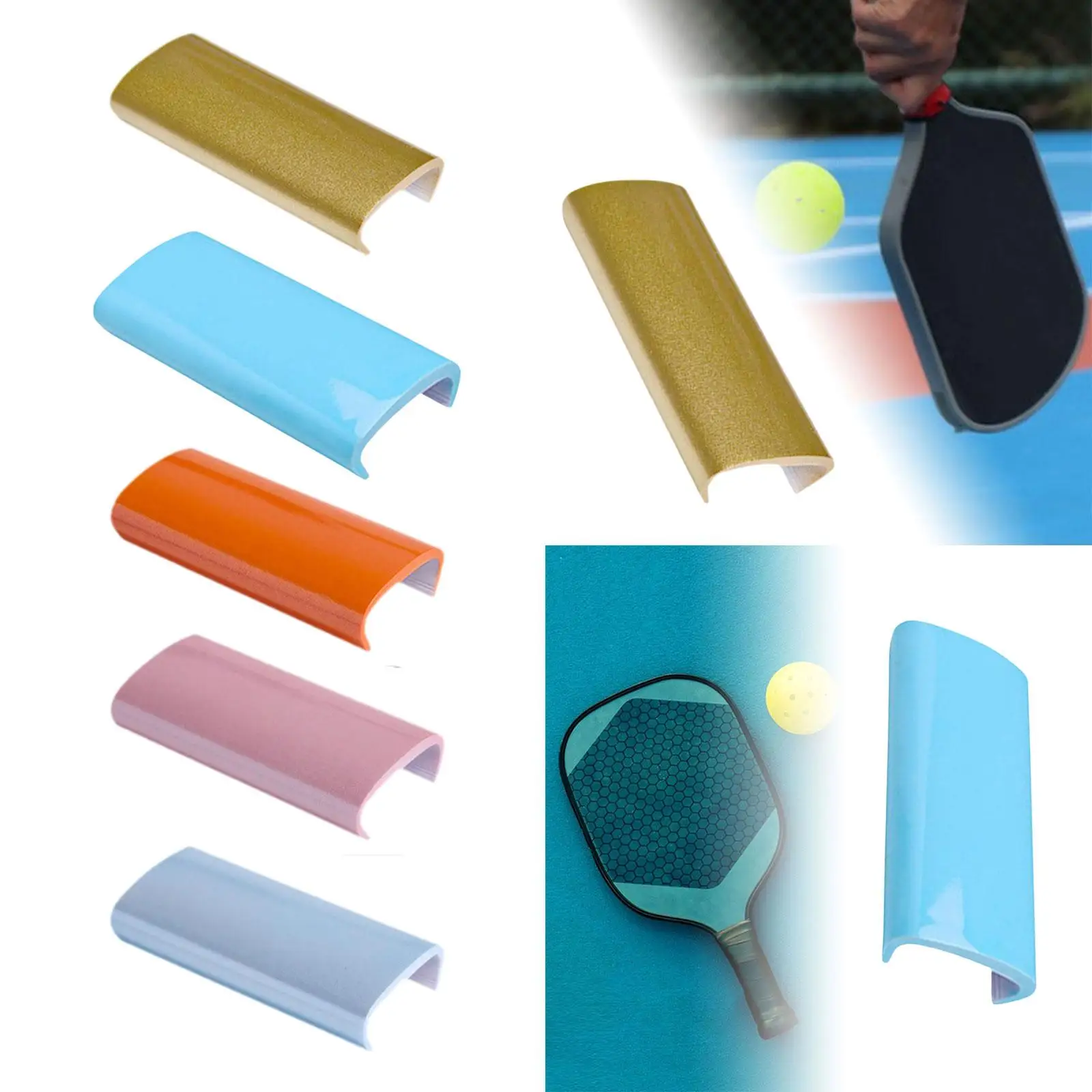 

Grip Shock Absorption Pickleball Paddle Edge Protector Weighted Blocks for Paddle Pallets Professional Training