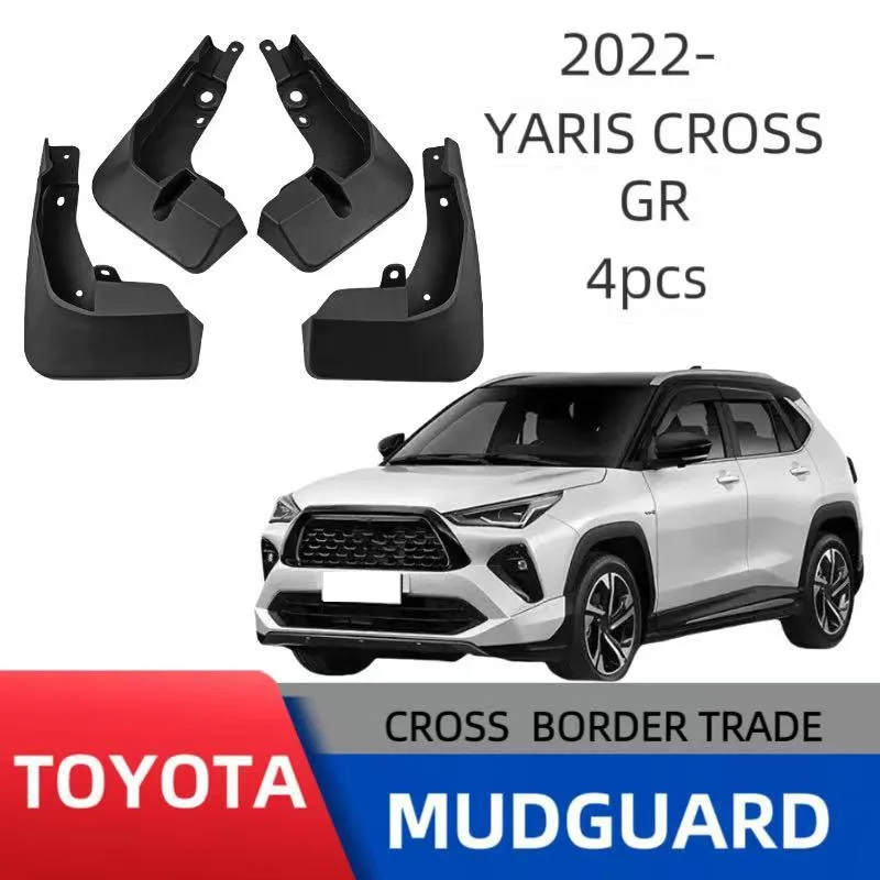 

4PCS For Toyota Yaris Cross GR Car Mudguards Cover Front and Rear Parts Splash Proof Mud Flaps Wheel Guards Accessories