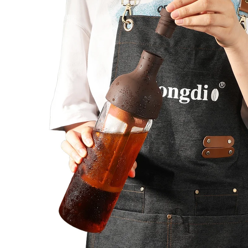 Glass coffee cold brew pot, highly resistant to thermal shock, cold brew bottle
