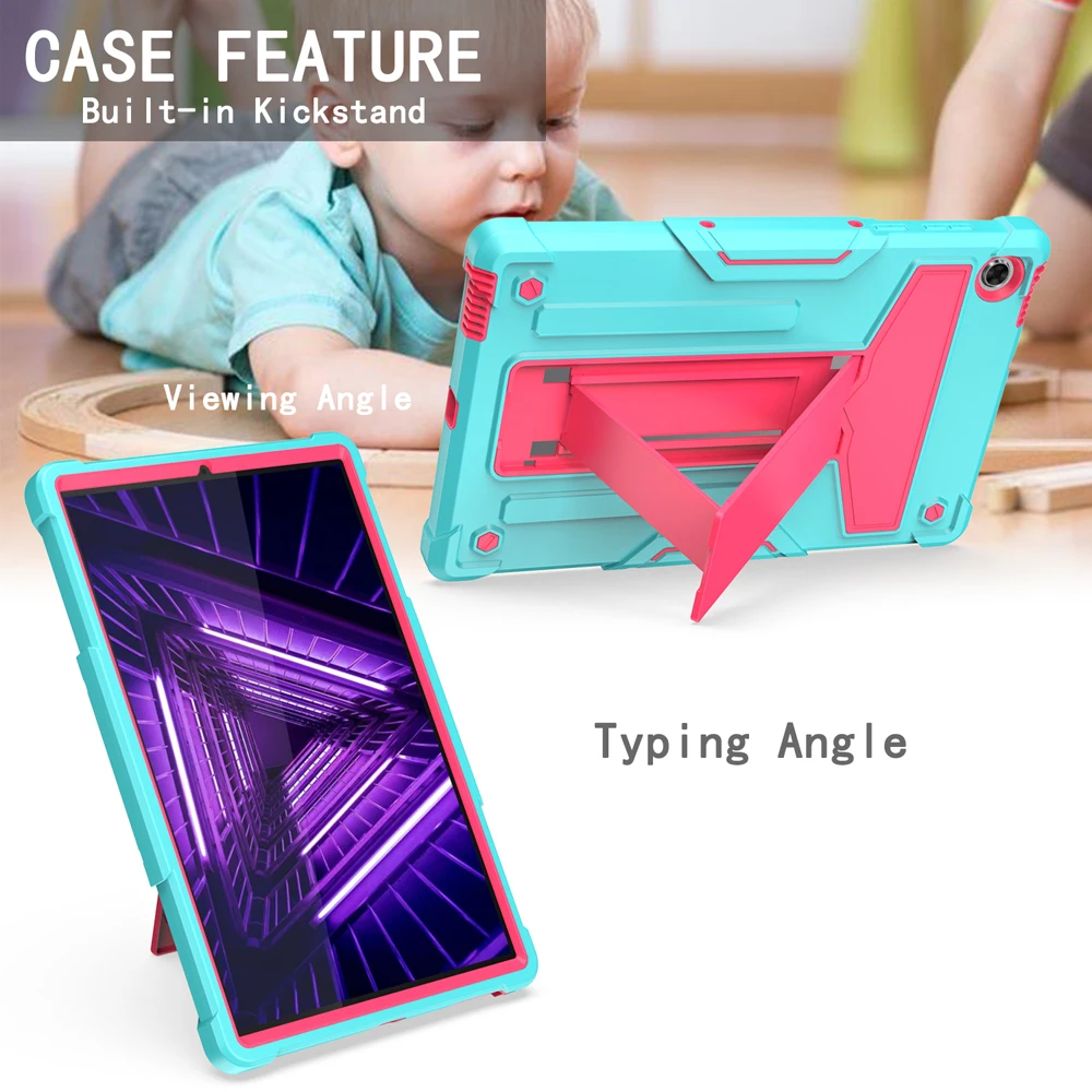 Armor Hard PC TPU Silicone Cover Tablet Fundas for Lenovo Tab M10 FHD Plus M10plus X606 X606F X606M Case Coque Tablet Case