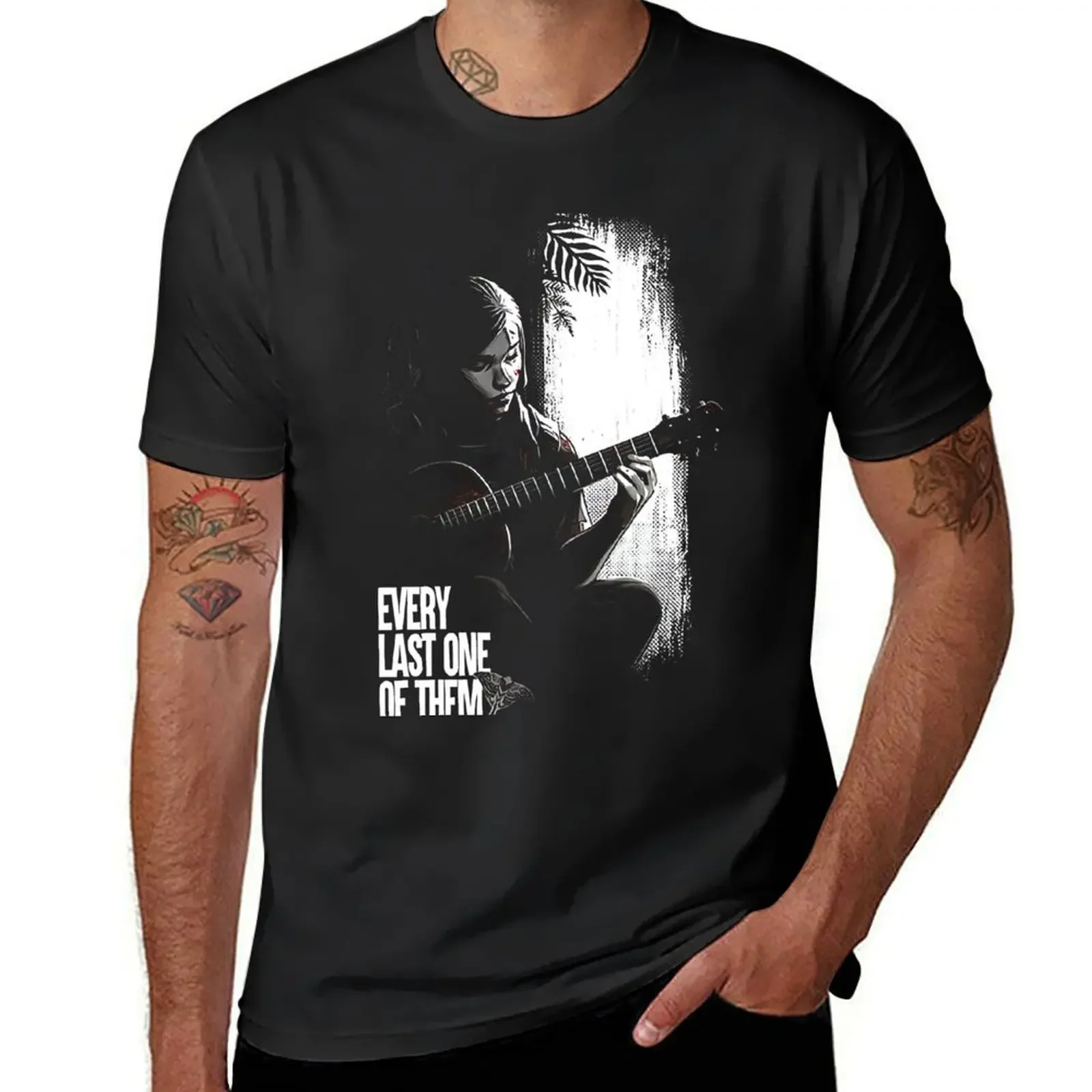 The last of us basic T-Shirt graphic t shirt vintage heavyweights oversized t shirt boys whites t shirts for men cotton