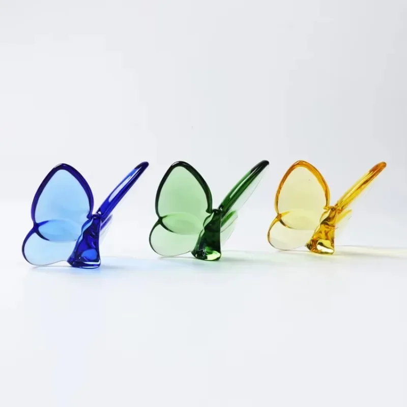 Crystal Butterfly Multi-Colour 80mm Home Decor Ornament Crystal Paper