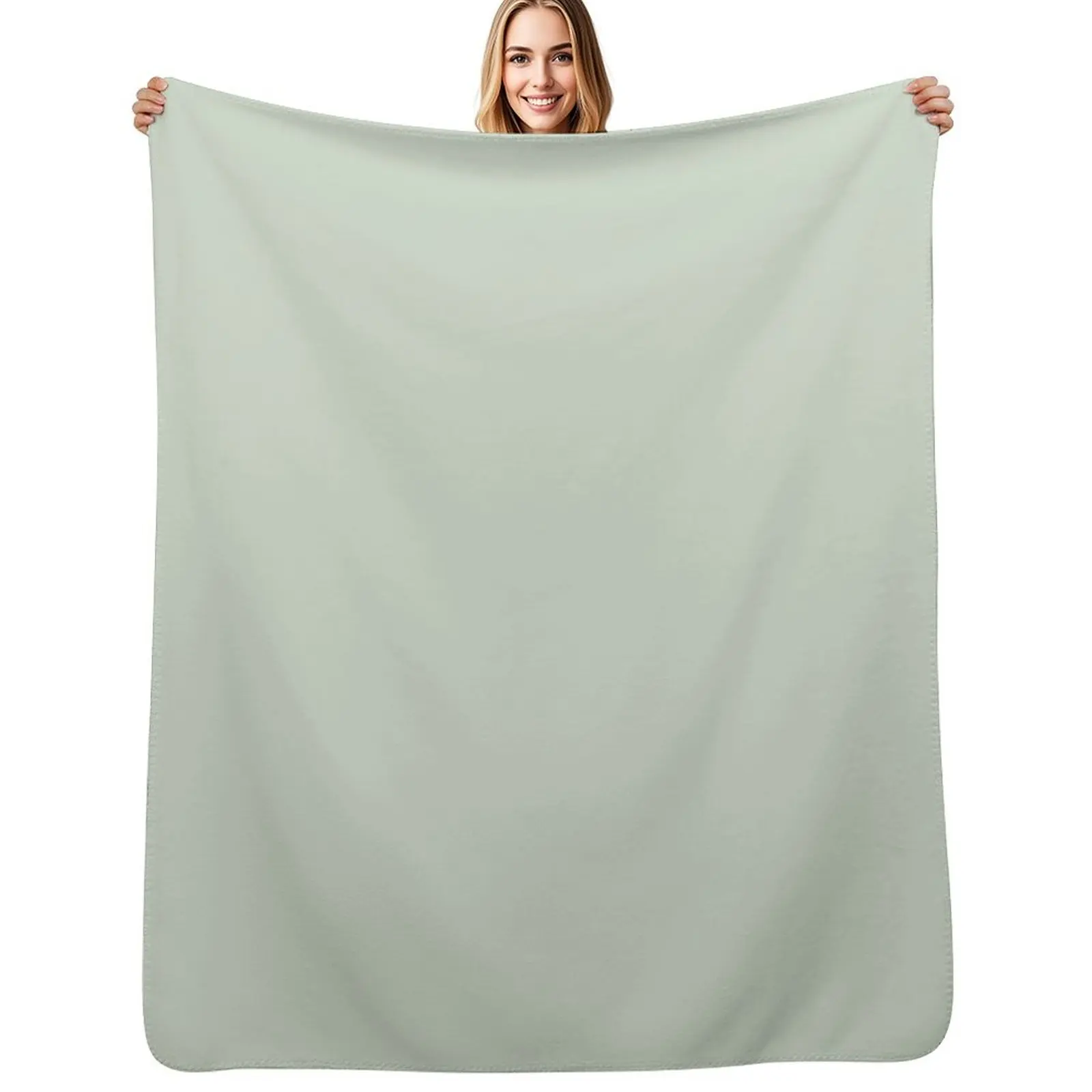 

Pale Green Throw Blanket blankets and throws Luxury Brand Blankets