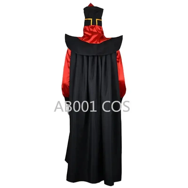 Movie Themagic Lamp Aladdin jafar Man halloween Makeup Costume Adult Role Play Wizard Robe Costumes Cosplay