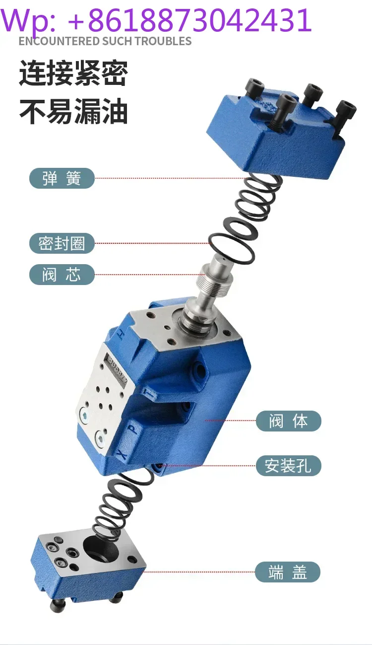 Huade hydraulic electro-hydraulic reversing valve 4WEH16 4WEH25 4WEH32 pilot solenoid valve