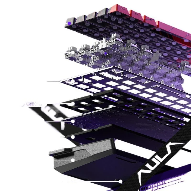 

WiN60/68HE knob mechanical keyboard wireless three-mode gaming keyboard e-sports