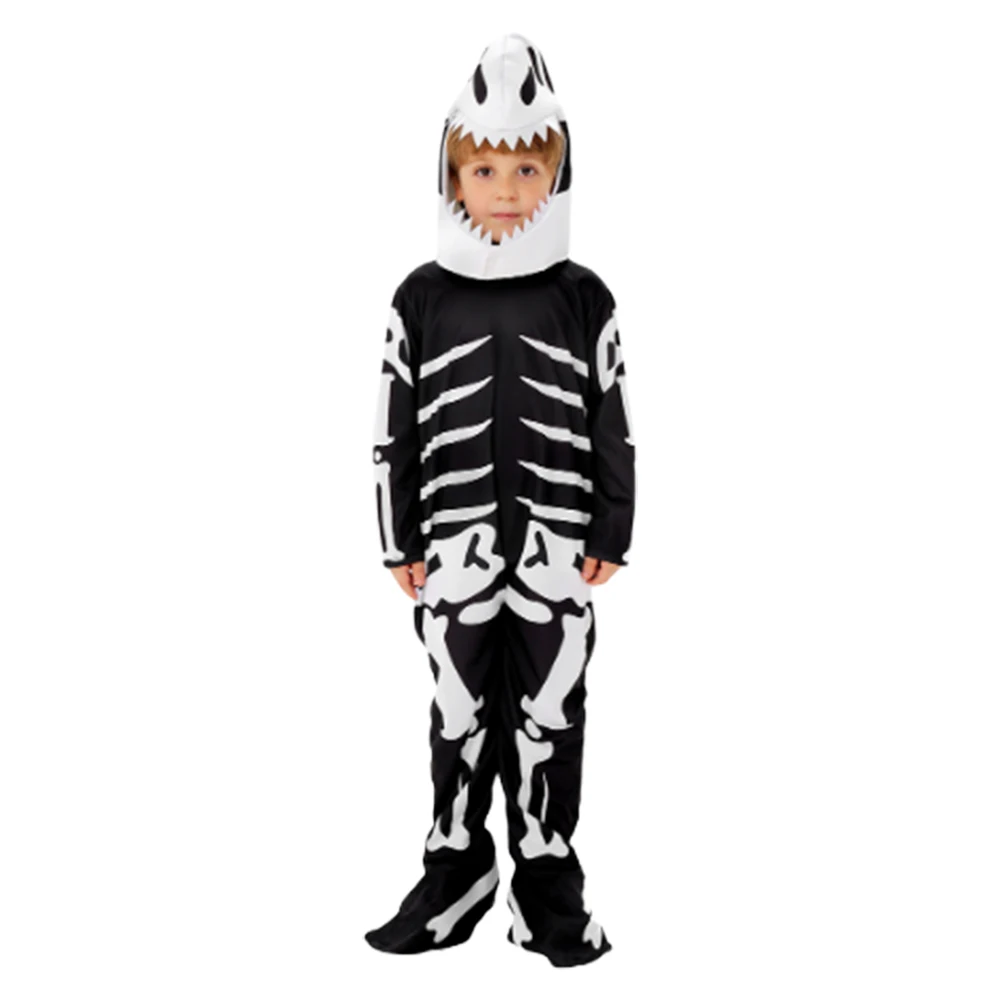 Dinosaur Cosplay Costume Cartoon Animal Boys Stage Performance Clothing Kids Jumpsuit Hat Outfits Halloween Carnival Party Suit - Image 3
