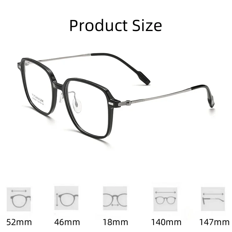 KJDCHD mode lunettes confortables Vintage Ultra léger carré lunettes unisexe lunettes de Prescription cadre pour hommes femmes