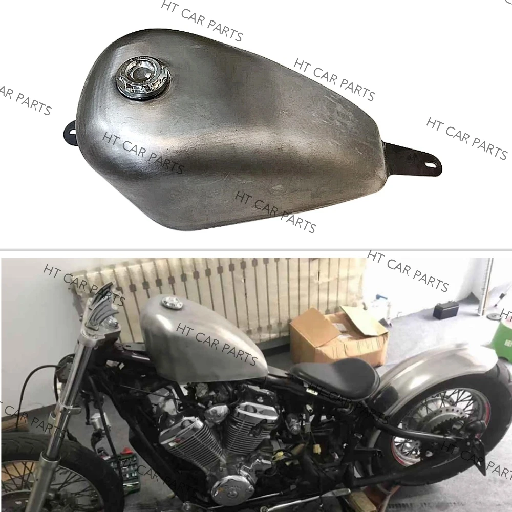 For HONDA Steed 400 600 VLX 400 600 Shadow Handmade Motorcycle Gas Fuel Tank Motorcycle Vintage Fuel Tank Gas Retro Petrol Tank