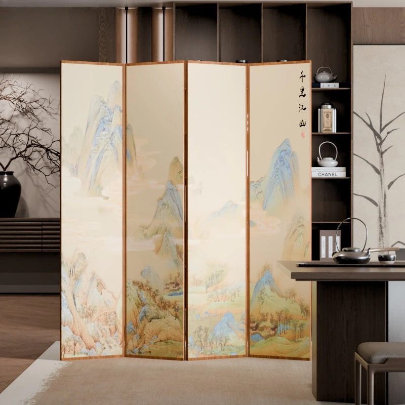 Factory Direct 2026 Chinese screen partition living room folding mobile home shelter minimalist modern interior