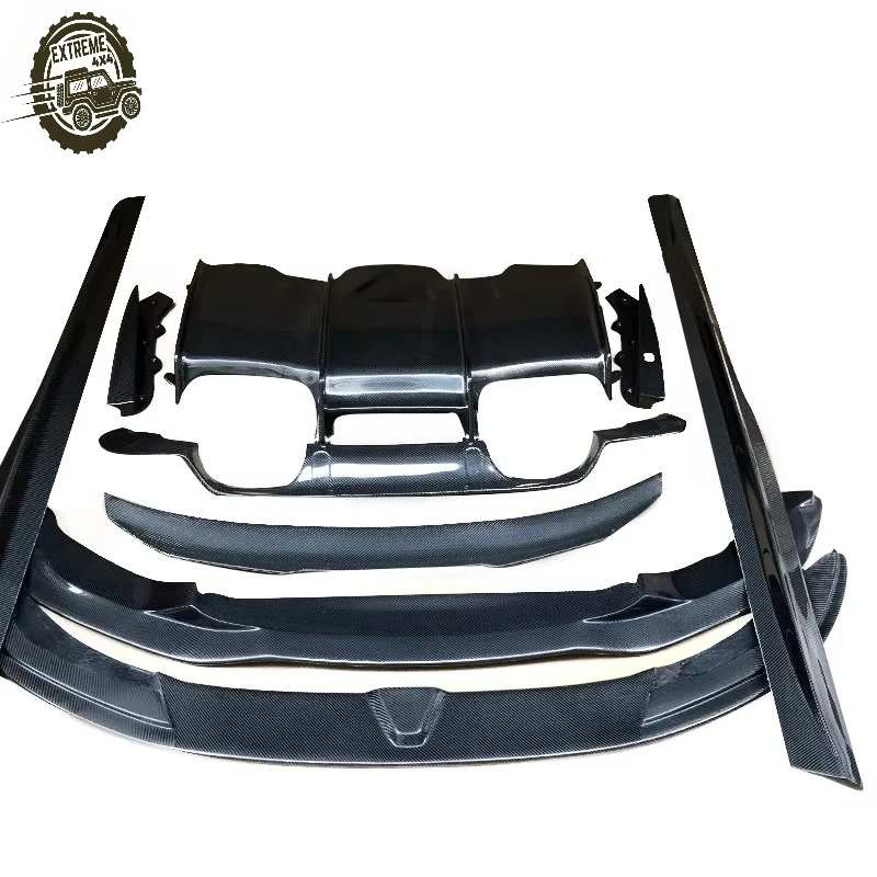

Carbon Body Kit PSM Style Front Lip Rear Diffuser Side Skirt Spoiler 2014-2020