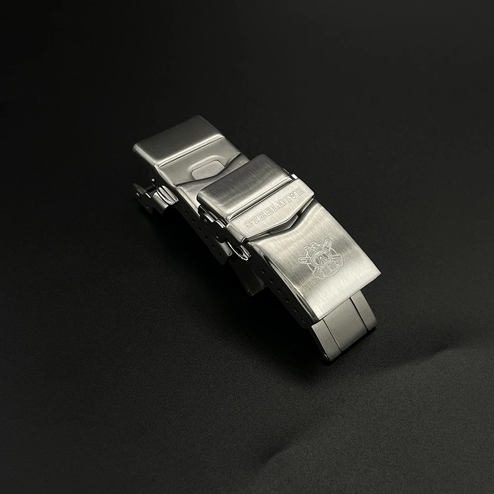 STEELDIVE Official Original 18MM/20MM/22MM Width Buckle Stainless Steel SD1928H SD1933 SD1953 SD1970 SD1975 SD1988 Solid Clasp