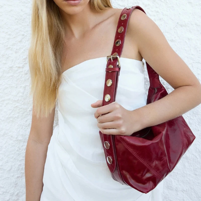 

Retro Armpit Bag With Simple Design Versatile For Commuting Shoulder Women's Crossbody Bag Tote Bag