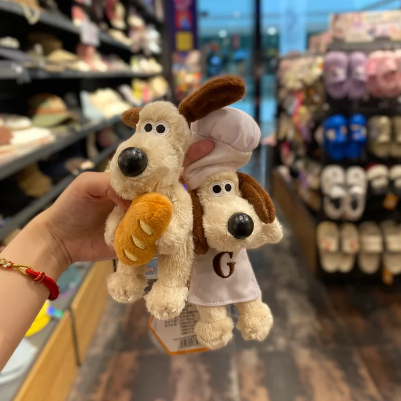 

Gromit плюшевые игрушки-подвески Wallace, мультяшные собаки, мягкие куклы, каваи, аниме, сумка, подвеска, брелок для детей, подарок на день рождения, Рождество