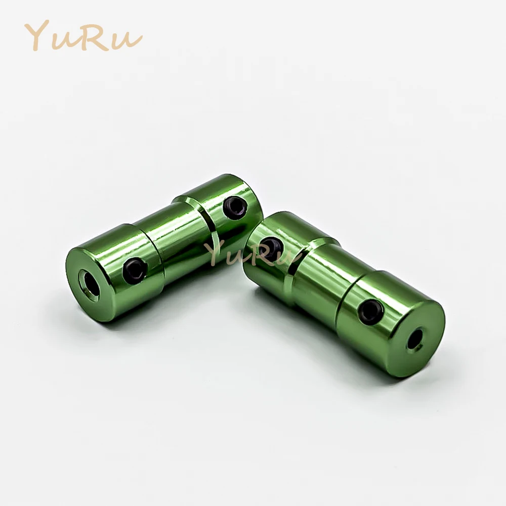 1PC D10L25 Aluminium Oxidized Coupling Bore 2.3/3/3.17/5mm With Top Wire for Vehicle Ship Aircraft Model Parts Shaft Motor Drive