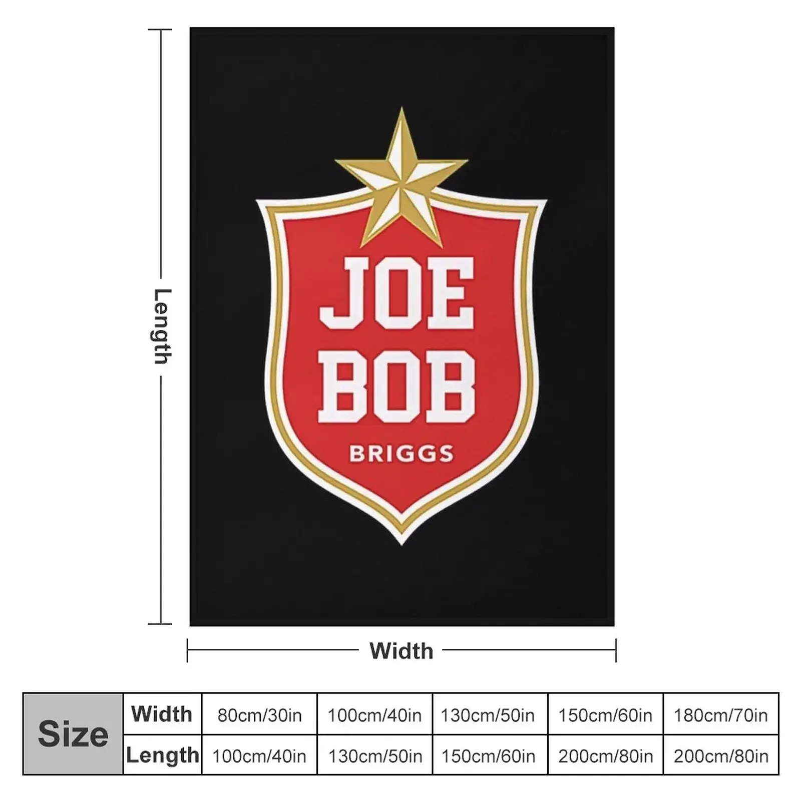 New Joe Bob Lone Star Drive-In T-Shirt Throw Blanket couch cozy soft plush fuzzy picnic outdoor blanket