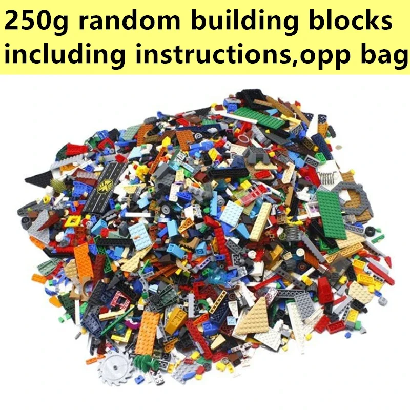 1500g DIY MOC Random Assembly Building Blocks Bulk Basic Parts Classic Model Bricks Creative City Sets Kid Educational Toys Gift