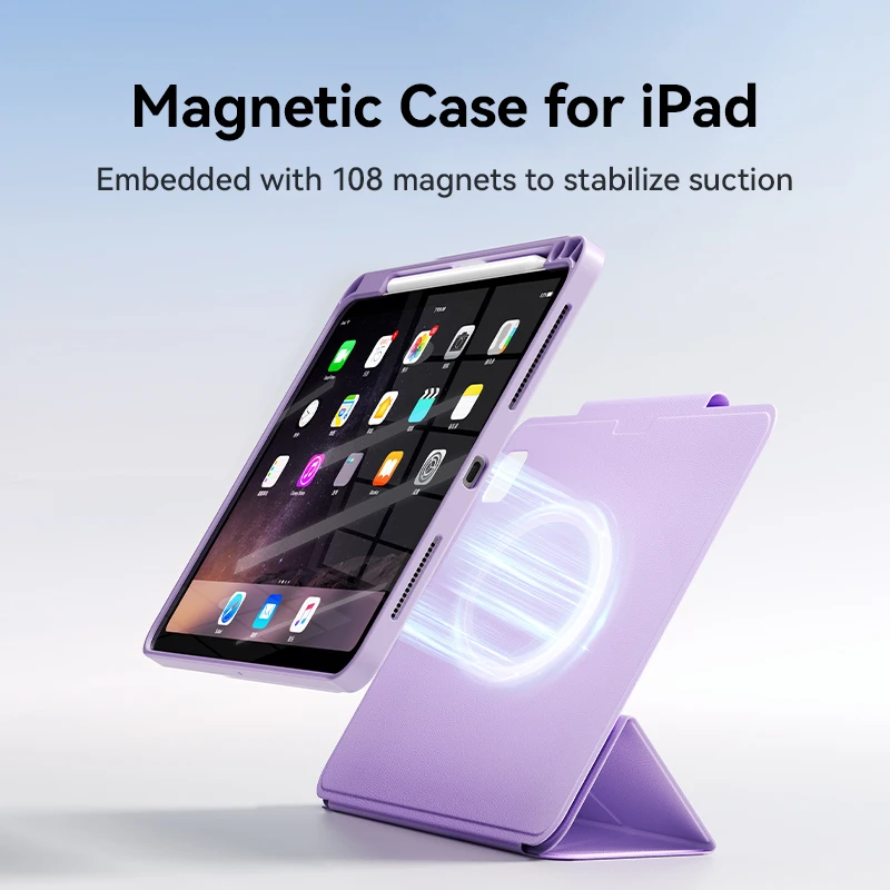 Imagem -06 - Joyroom-caixa Magnética Removível para Ipad Rotação 720 ° Case para Ipad Ipad Pro 129