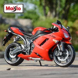 Maisto 1:12 Kawasaki Ninja ZX6R Alloy Racing Motorcycle Model Simulation Diecast Metal Street Motorcycle Model Children Toy Gift