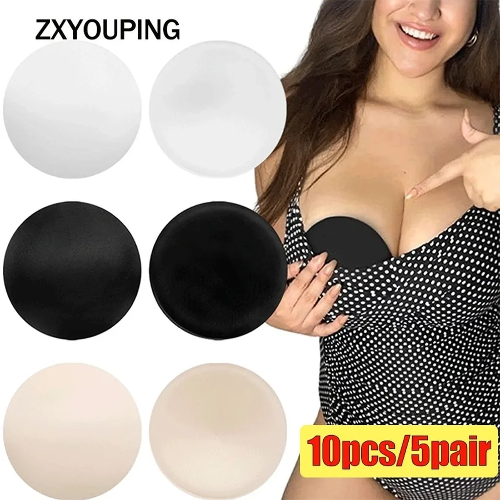 

3 Pair Swimsuit Pad Insert FoamFull cup Round Sponge Pad Chest Bra Pad Removable Gathered Breast Pad Suitable for Women's Bikini