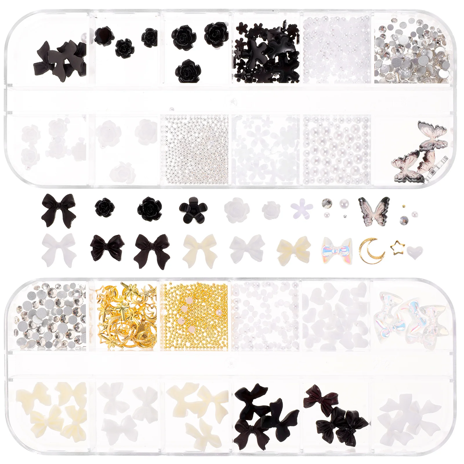 Kryształki do zdobienia paznokci, kamienie, biżuteria, zawieszki, dekoracje 3D, akcesoria do stylowych, personalizowanych wzorów, manikiur, srebrne perły do paznokci.