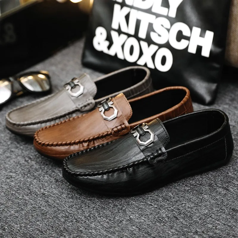 Loafers Luxury Designer Half Shoes for Men Casuales Slippers Men Mules Summer Slippers Leather Shoes for Men Zapatos Hombre