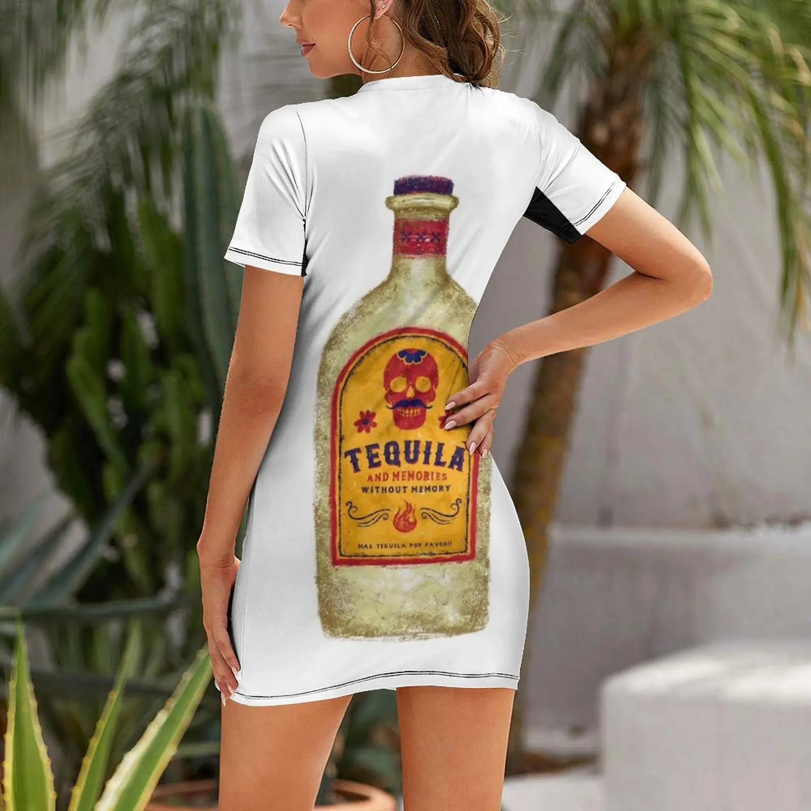 TEQUILA Short Sleeved Dress Woman fashion elegant women's dresses sale summer women's suit dresses summer