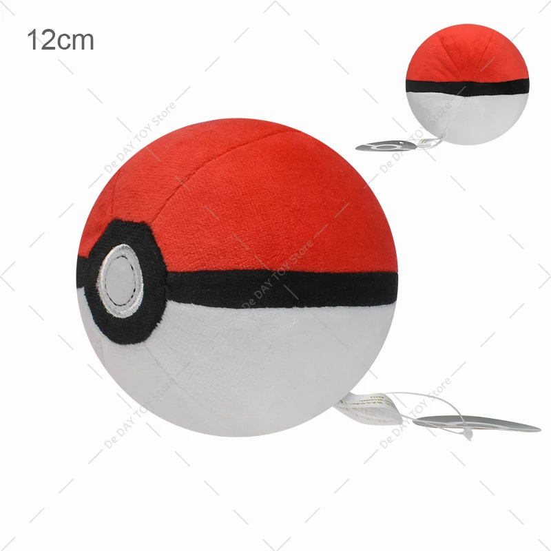 12cm TAKARA TOMY Pokemon Poke Ball Pokeball Plush Cartoon Soft Stuffed Toys Gifts