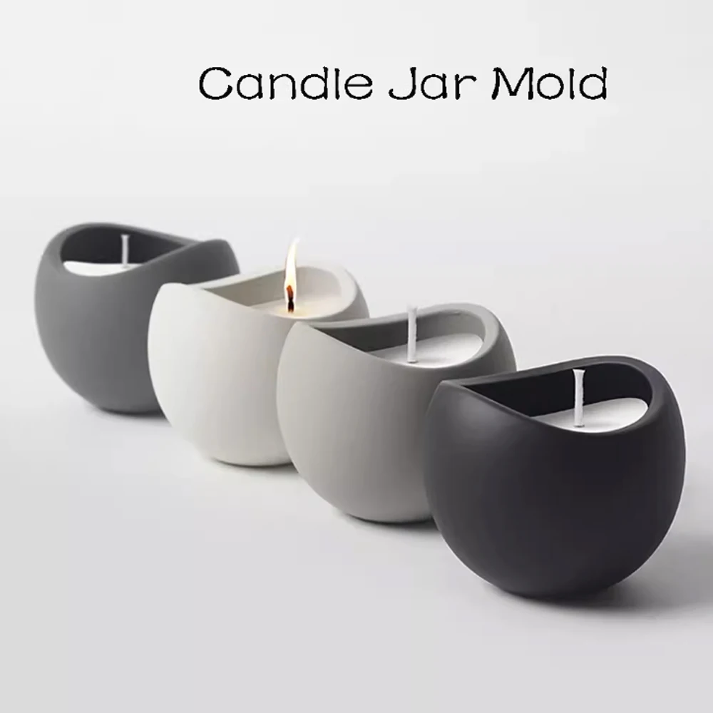 Minimalist Instagram influencer Style Cute Potted plant pot Silicone Mold Aromatherapy gypsum Candle Jar mold Flowerpot Mold