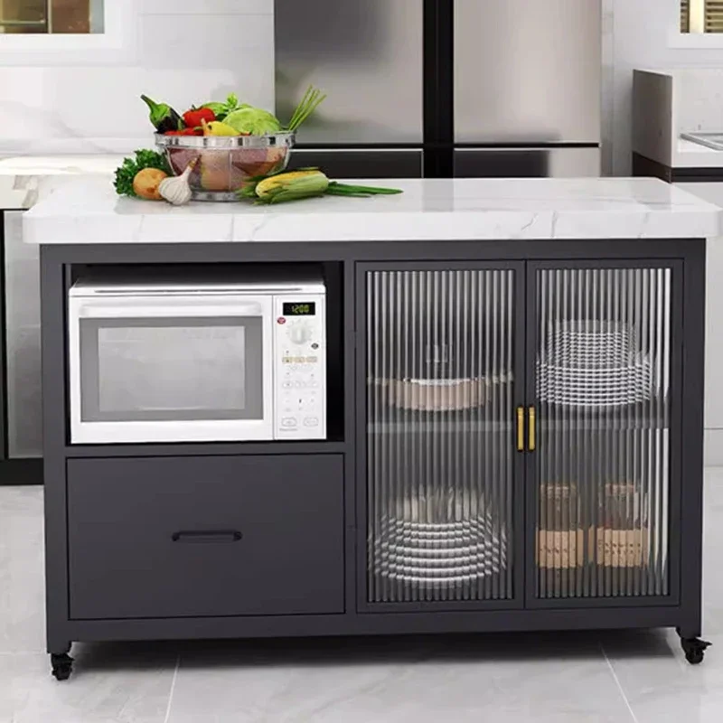 Snack Microwave Kitchen Island Modern Bathroom Rack Designer Drying Spice Dish Tables Snack Microwave Rangement Home Furnitures